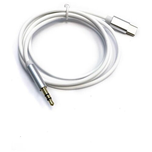 Кабель AUX, 3.5 mm - Type-C JH-030, Белый кабель audio aux type c to mini jack 3 5 mm