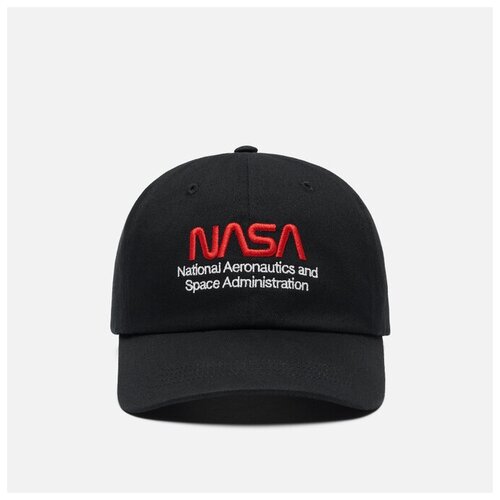 Кепка Alpha Industries NASA Worm Logo чёрный, Размер ONE SIZE