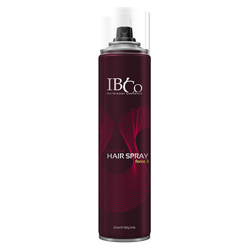 Лак для волос нормальной фиксации IBCo SPLENDID STYLE HAIR SPRAY force 3, 500 мл