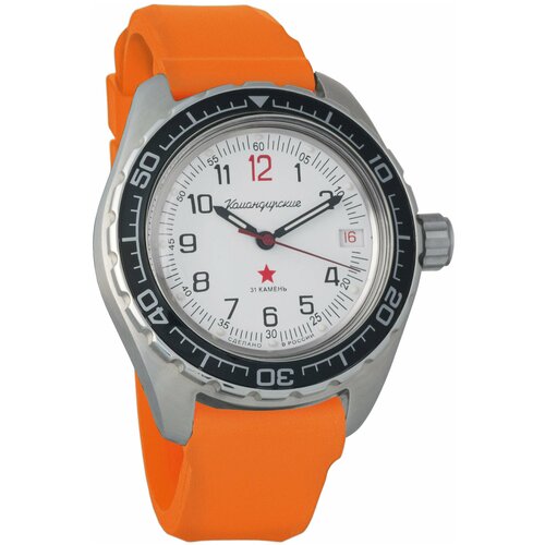 фото Наручные часы восток мужские наручные часы восток командирские 020712, оранжевый