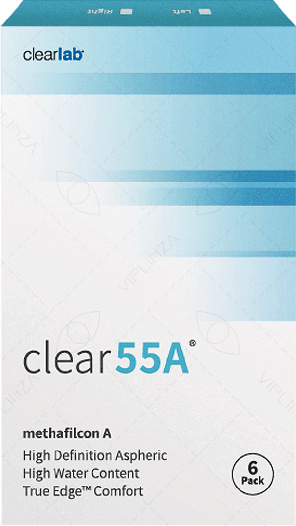 Контактные линзы Clearlab Clear 55A, 6 шт, R 8,7, D -11