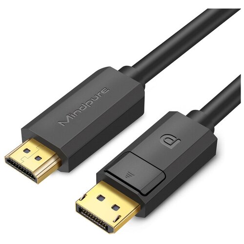 Кабель Mindpure DisplayPort - HDMI 4k 30Hz AD029 2м кабель displayport 1 2 версии 2 метра 4k
