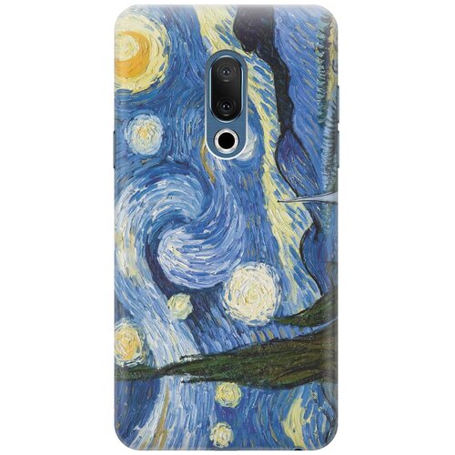 фото Cиликоновый чехол на meizu 15 / мейзу 15 с принтом "звездная ночь" gosso