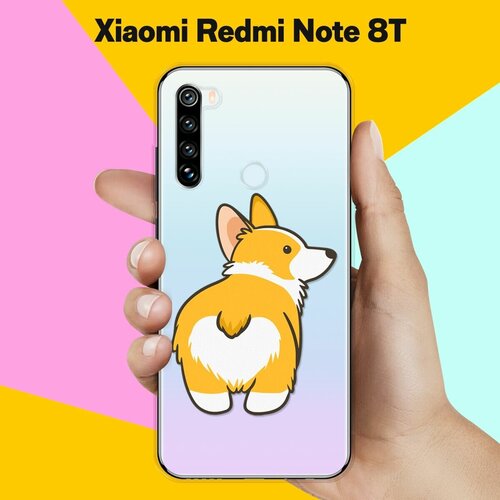 Силиконовый чехол Корги на Xiaomi Redmi Note 8T силиконовый чехол корги узором на xiaomi redmi note 8t