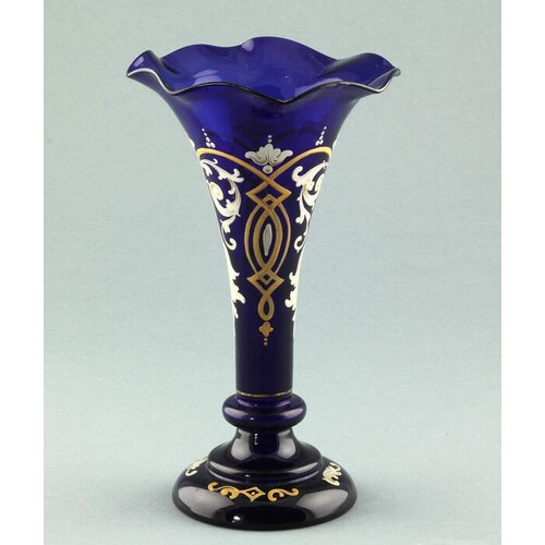 Богемское стекло 19 века! Ваза 