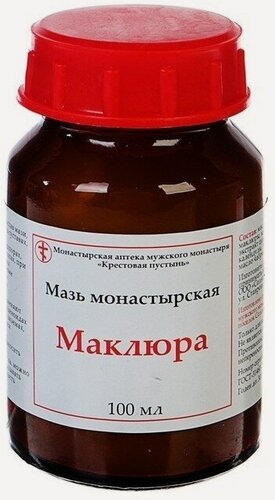Изображение товара Мазь для тела Бизорюк Мазь монастырская солох Аул «Маклюра», 100 мл.