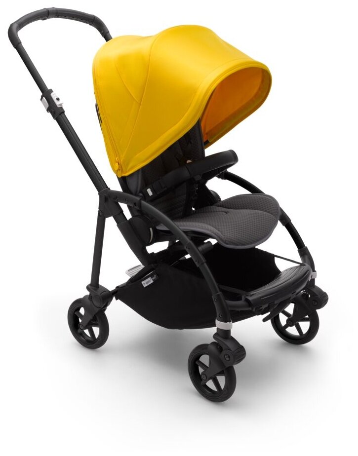 Коляска прогулочная Bugaboo Bee6 base шасси Black/Grey/Lemon yellow 500302GR02/500305LM01 в компл