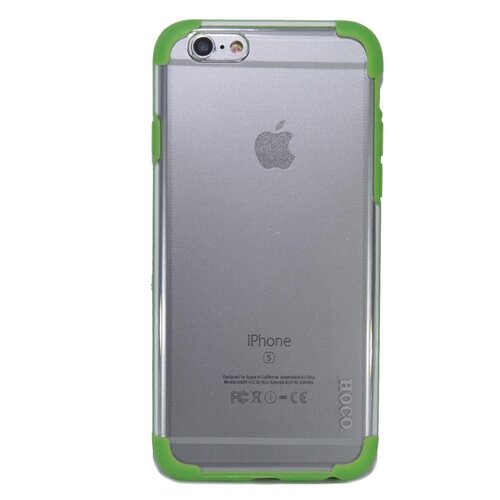 фото Чехол-накладка для iphone 6\6s (4.7) hoco steel pc+tpu зеленый