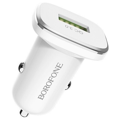 Автомобильное зарядное устройство Borofone BZ12A Lasting power, 18 Вт, RU, белый