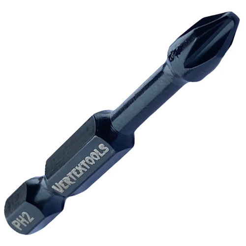 Биты ударные VertexTools Torsion Impact PH2 50 мм 2 шт.