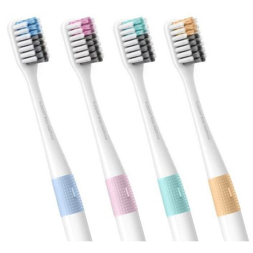 фото Набор зубных щеток xiaomi doctor b bass method toothbrush 4 шт