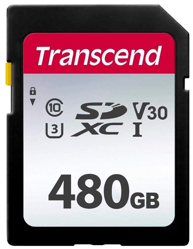 Карта памяти Transcend SDXC 480GB UHS-I U3 300S TS480GSDC300S