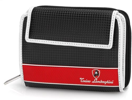 Кошелек Tonino Lamborghini TL30.561-01, фактура тиснение, черный