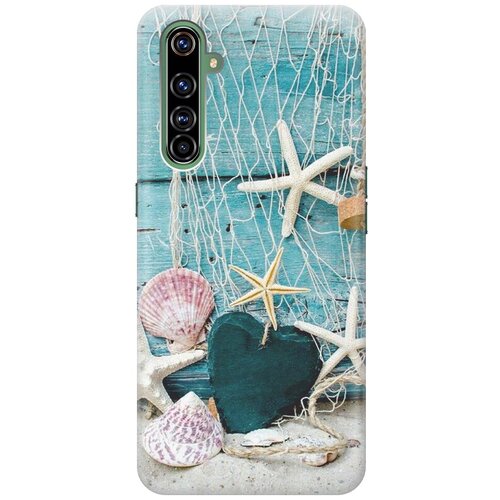 фото Cиликоновый чехол на realme x50 pro / рилми х50 про с принтом "морские звезды" gosso