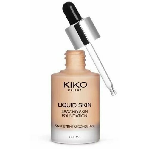 KIKO MILANO Тональная основа с эффектом второй кожи SPF 15 Liquid Skin Second Skin Foundation (20 Neutral)