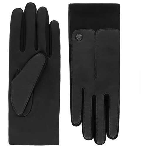 Перчатки Roeckl демисезонные, натуральная кожа, подкладка, размер 7.5, черный