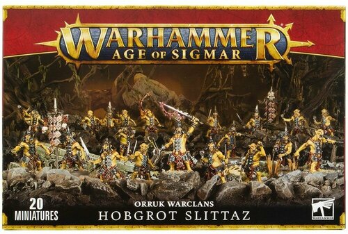 Набор миниатюр для настольной игры Warhammer Age of Sigmar-Orruk Warclans Hobgrot Slittas