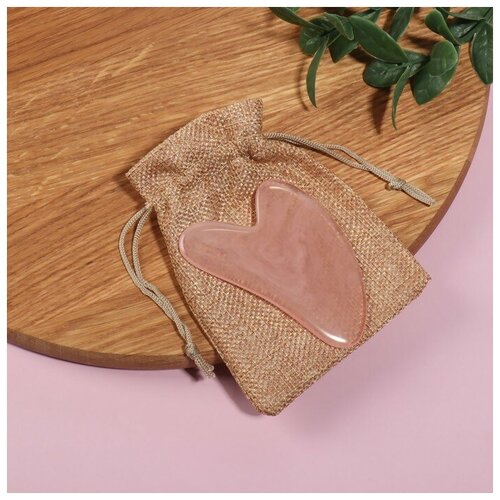 Массажёр гуаша Сердце 85 55 см цвет розовый 360₽