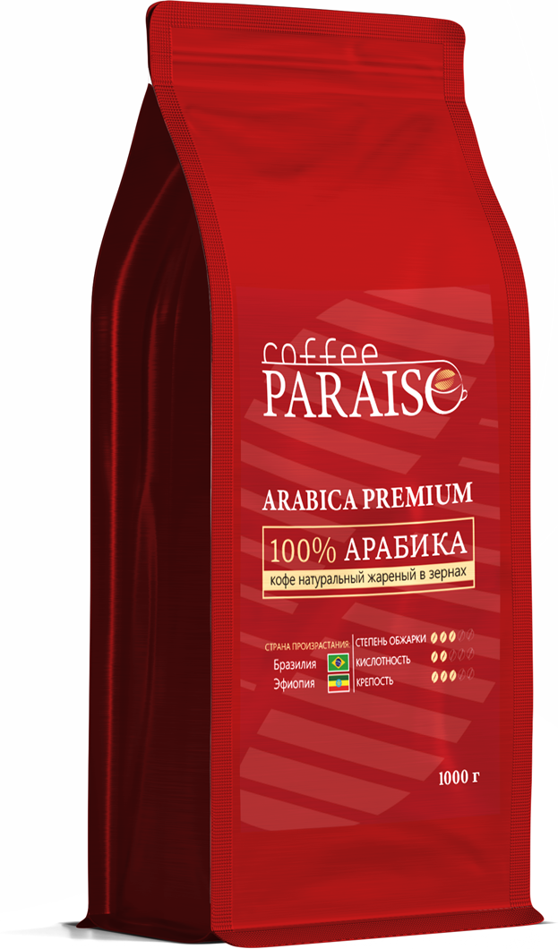 Кофе в зернах Paraiso Arabica Premium, 1 кг