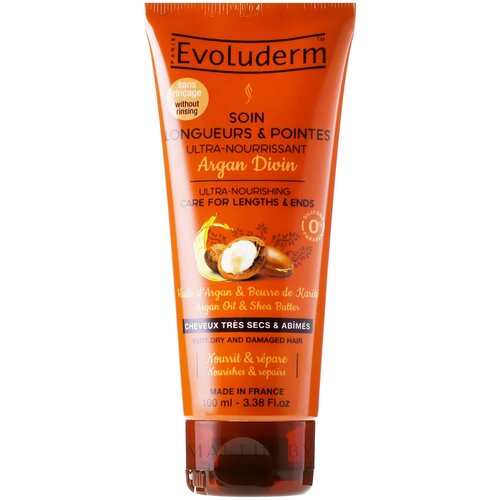 Evoluderm Маска для поврежденных волос Masque Cheveux Nourrissant Argan Divin 100 г 100 мл бутылка 2253₽