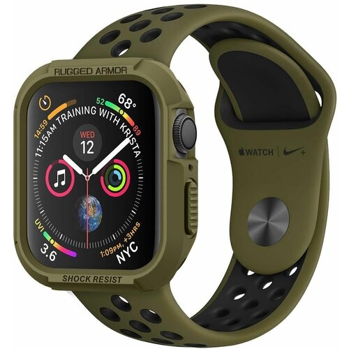 Чехол Spigen Rugged Armor Apple Watch 40 mm / 41 mm зеленый