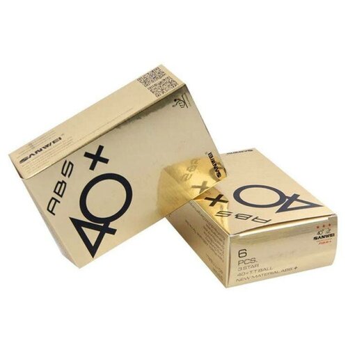 фото Мячи для настольного тенниса sanwei abs 40+ 3*** (3уп. по 6 шт.) белые