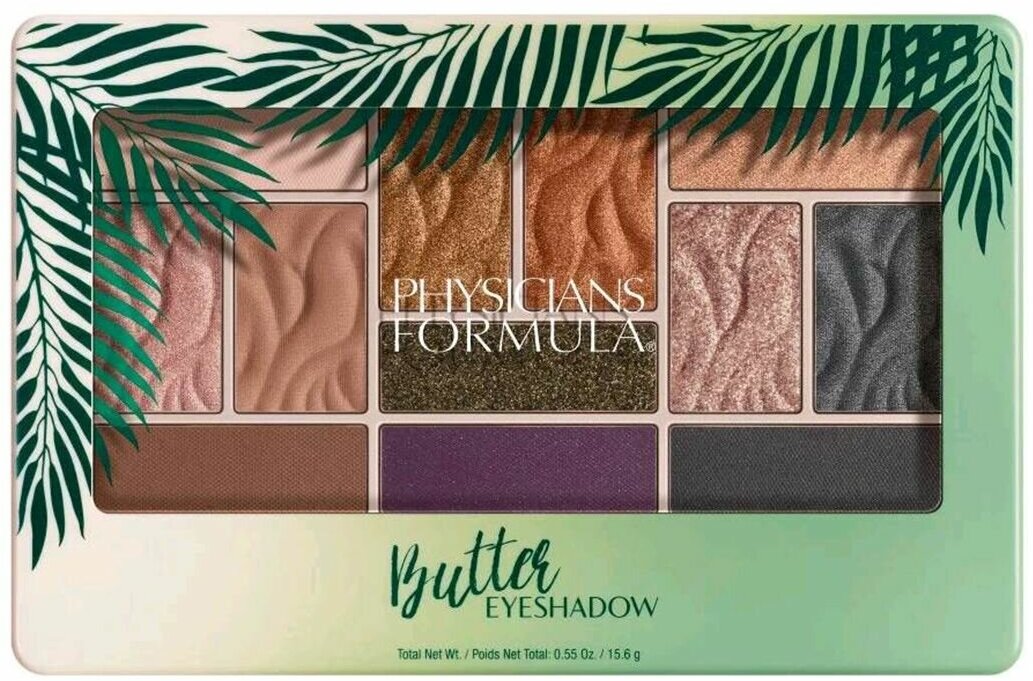 Палетка Physicians Formula (Физишн формула) теней Butter Eyeshadow Palette тон: тропические дни Markwins Beauty Brands US - фото №3