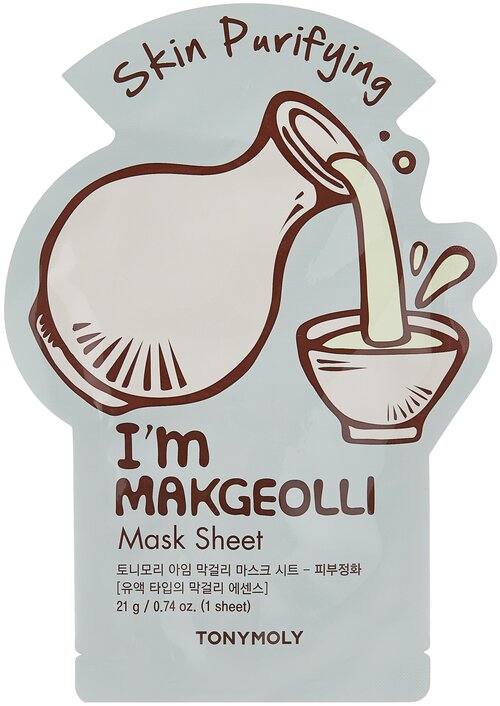TONY MOLY тканевая маска I’m Makgeolli, 21 г, 21 мл