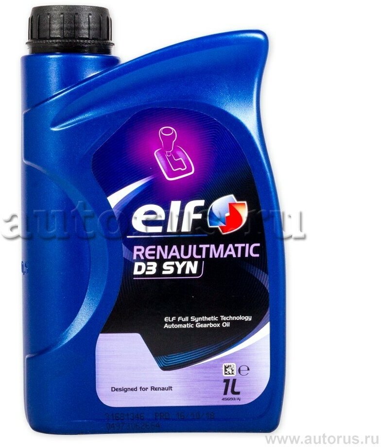 Масло elf renaultmatic d3 syn транс (1л) 213873 elf 213873