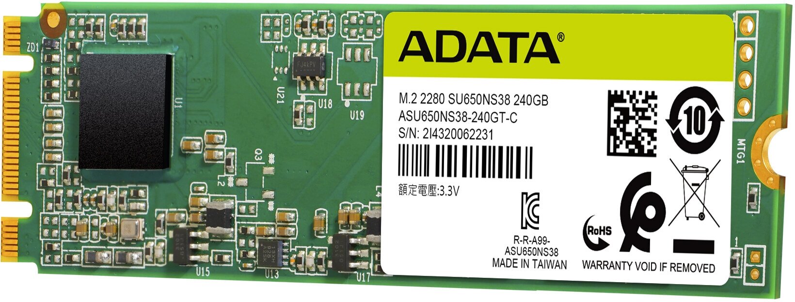 SSD накопитель A-DATA Ultimate SU650 240Гб, 2.5", SATA III - фото №9