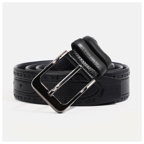 фото Ремень сима-ленд, размер 135, черный сима-лэнд