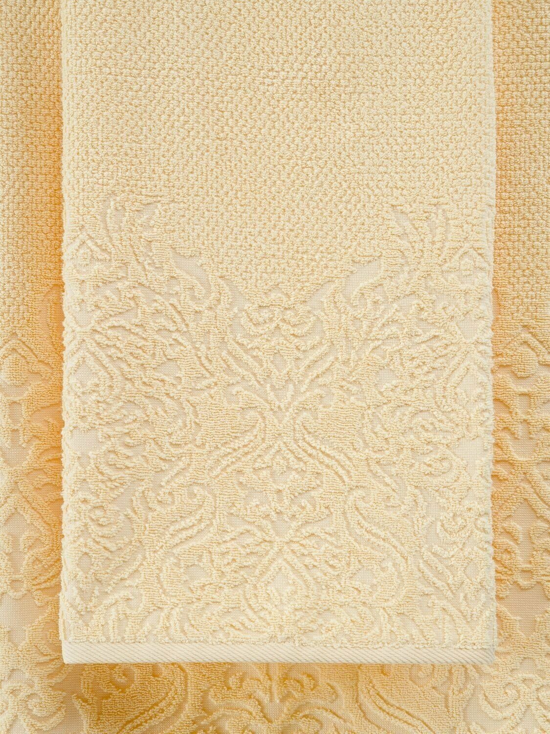 Махровое полотенце жаккардовое Росхалат - фотография № 4