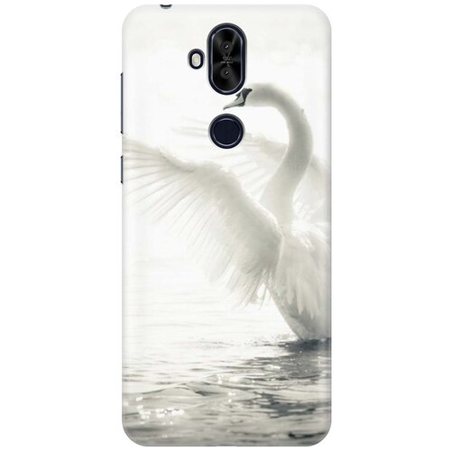 фото Cиликоновый чехол на asus zenfone 5q / 5 lite zc600kl / асус зенфон 5 кью / 5 лайт с принтом "лебедь" gosso