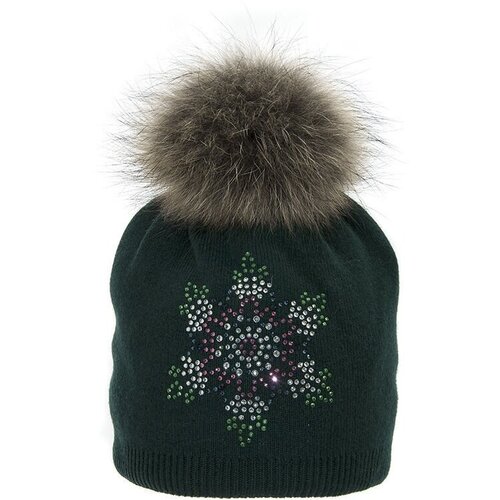 Шапка mialt, размер 54-56, зеленый шапка для девочки иллюзия цвет синий меланж зима размер 54 56