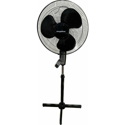 Вентилятор напольный GRANDFAR CSF-16P 2 110Вт 3-х лопастной металл решетка пульт управления черный 314500₽