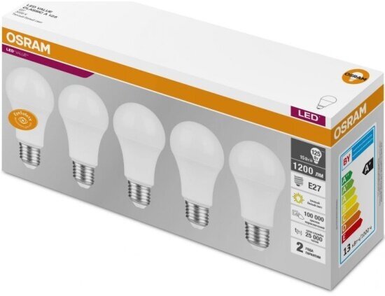 Светодиодная лампа Ledvance-osram LVCLA125 15SW/830 230V E27 OSRAM (упаковка 5 шт)
