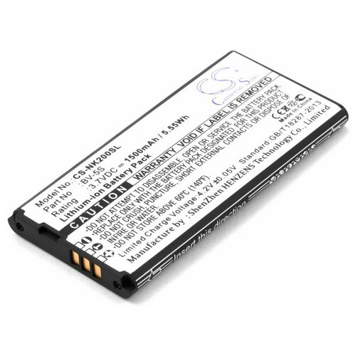 фото Аккумулятор для телефона nokia x2 dual sim (bv-5s) 1500mah cameron sino