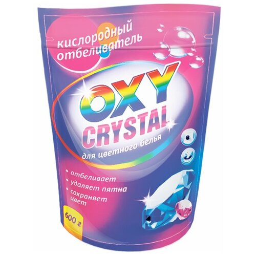 Selena Кислородный отбеливатель Selena Oxy crystal для цветного белья, 600 г