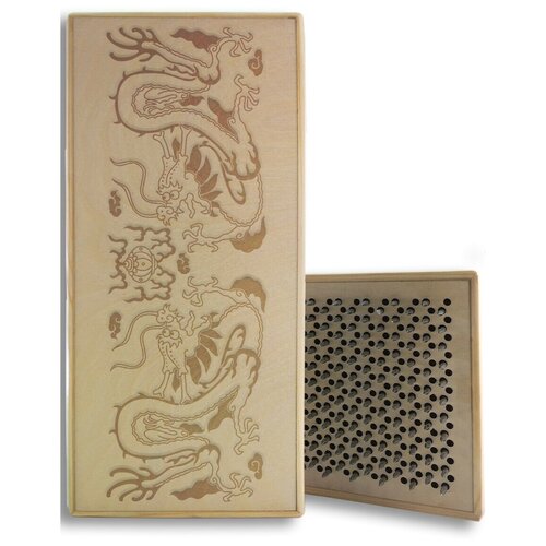 фото Доска садху с динамическими гвоздями, дракон - 10 шаг 10мм светлая goodwood