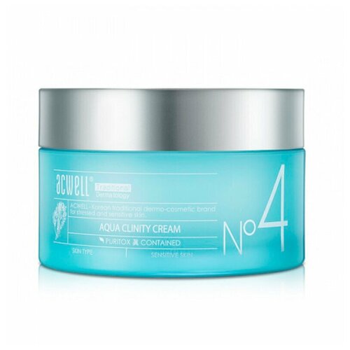 Acwell Aqua Clinity Cream №4 Увлажняющий крем для чувствительной кожи лица, 50 мл