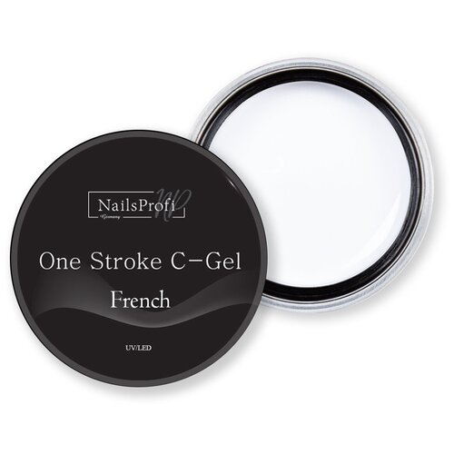 NailsProfi Высокопигментированный цветной гель One Stroke C-Gel French
