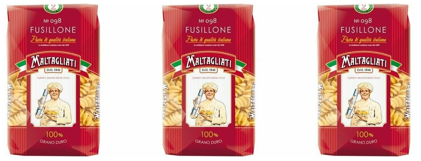 Maltagliati Макаронные изделия Fusillone Фузилоне, 450 г, 3 шт. - фотография № 1