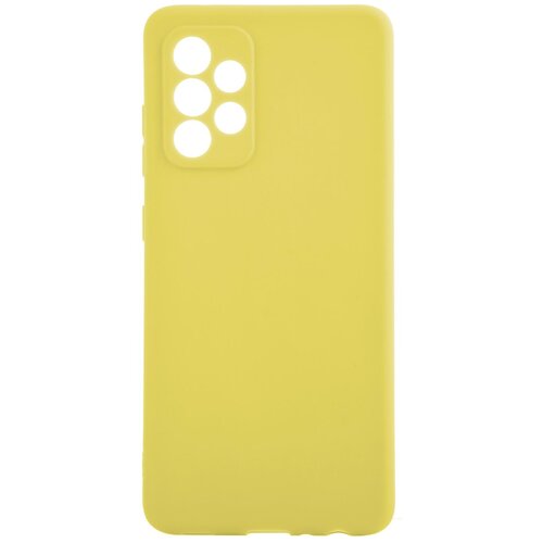 фото Матовый силиконовый чехол rosco для samsung galaxy a32 (самсунг галакси а32), желтый