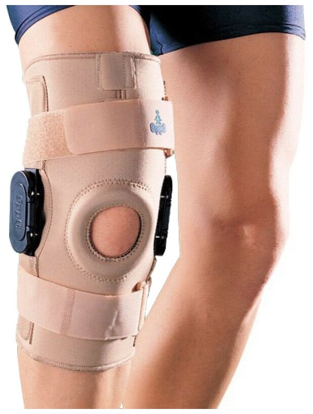 Ортез коленный шарнирный с регулировкой угла движения сустава, 1036 Oppo, размер L
