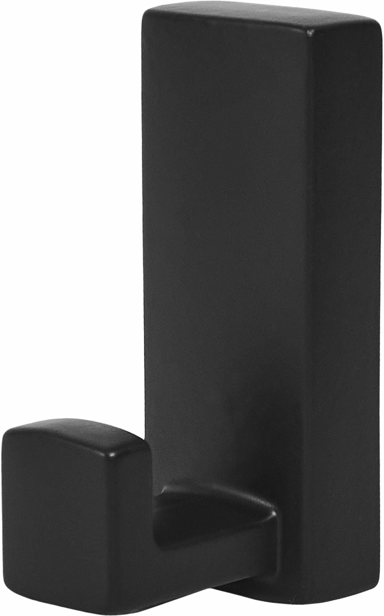 Крючок мебельный R19, 20x50 мм, черный - фотография № 1