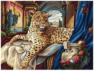 Белоснежка Картина по номерам "Римский леопард", 40 х 30 см