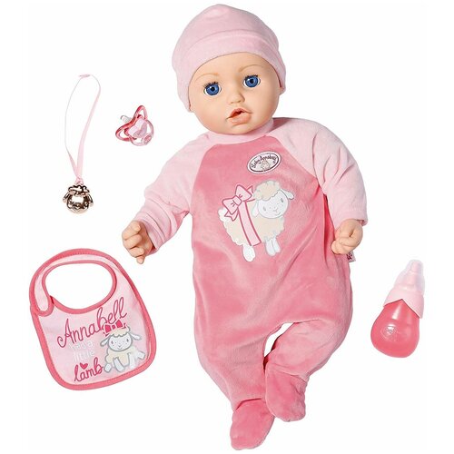 Интерактивный пупс Zapf Creation Baby Annabell, 43 см, 794999 розовый/белый