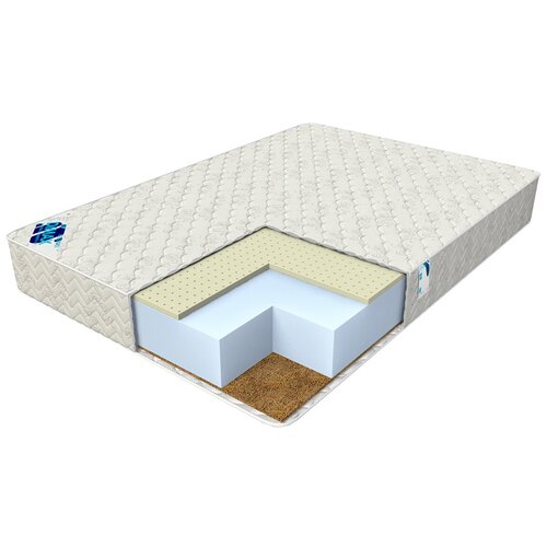 фото Матрас dimax практик чип ролл 18 латекс кокос, 180x185 см, белый