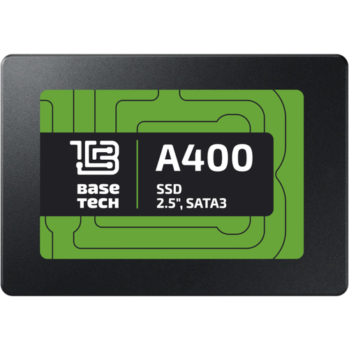 SSD BaseTech A400 512Гб, 2.5, SATA3, Bulk ssd накопитель basetech 512gb sata3 ssdbta400512gn