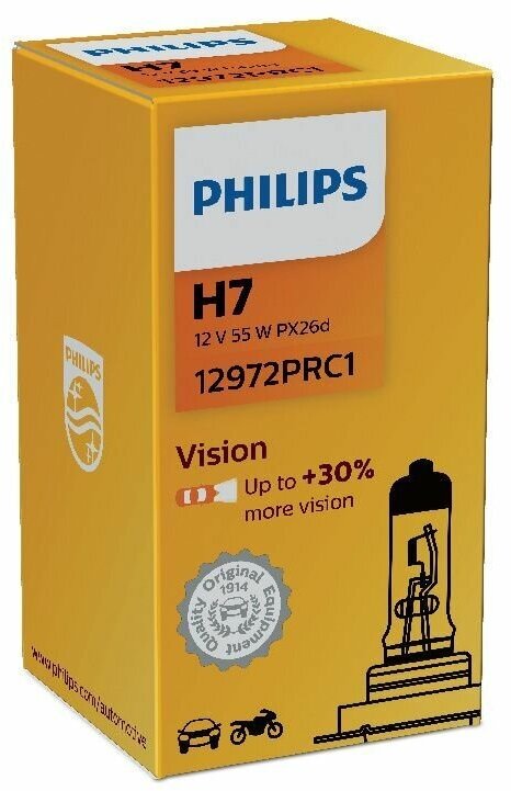 Лампа Philips 12-55 Вт. H7 галогеновая 12972PRC1/40593760